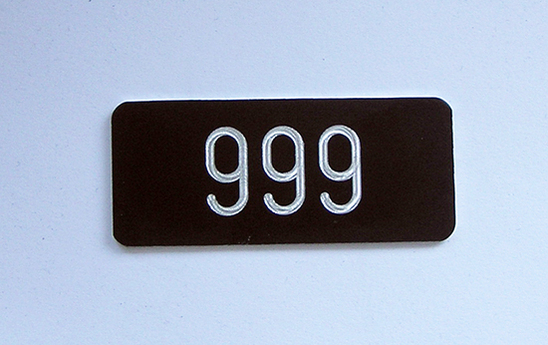 Gravurschild Alu schwarz matt, Gravur sibler Gravurschild Alu schwarz matt, Gravur sibler