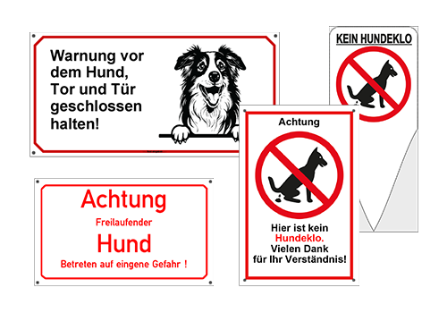 Hundeschilder
