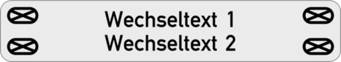 Kabel- und Anlagenschild 60x11x1,0 mm, Alu silber matt, 4 Langlöcher