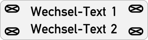 Edelstahlschild 55x15x1,0 mm , Ecken R2 mm, Edelstahl V4A 2-zeilig, Langlöcher Edelstahlschild 55x15x1,0 mm , Ecken R2 mm, Edelstahl V4A 2-zeilig, Langlöcher