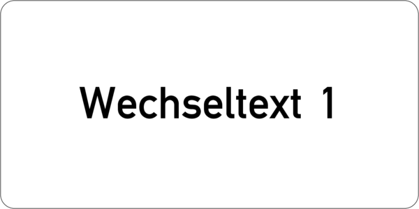 Gravurschild 60x30x1,5mm, Kunststoff weiß, 1-zeilig, selbstklebend