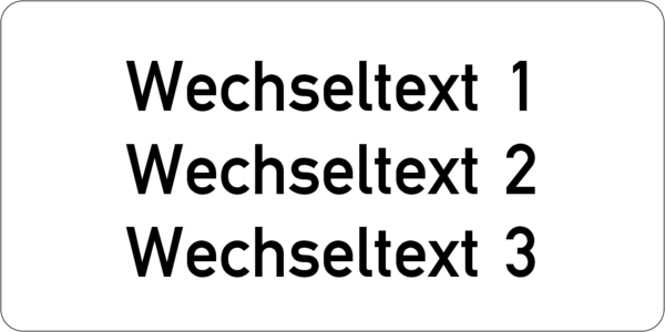 Gravurschild 60x30x1,5 mm, Kunststoff weiß, 3-zeilig, selbstklebend