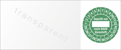 Kabelprüfplakette Geprüft von nach DGUV...,2025-2034, Folie, 60x25 mm,10 St./Bo.