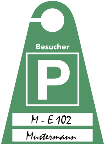 Besucherausweis blanko zur Selbstbeschriftung, Kunststoff transparent,120x165 mm