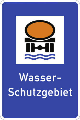 VZ354, Wasserschutzgebiet, Alu, RA1, 420x630 mm