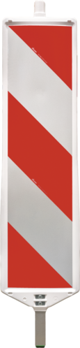 TL-Leitbake, zweiseitig, Kunststoff, rot/weiß, reflekt., RA1,A, 304x1319x60 mm