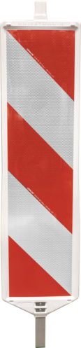 TL-Leitbake, zweiseitig, Kunststoff, rot/weiß, reflekt., RA2,C, 304x1319x60 mm