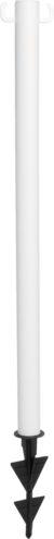 Kunststoffpfosten mit Einschlagspitze, 900 mm Höhe