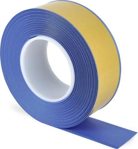 Bodenmarkierungsband WT-500 mit abgeschrägten Kanten, PVC, Blau, 50 mm x 10 m