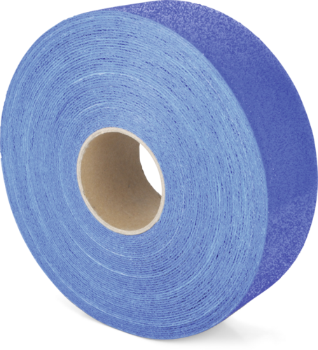 Bodenmarkierungsband WT-5845, PU, Rutschhemmung R11, Blau, 75 mm x 25 m