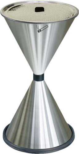 Standascher DIABOLO konische Form, Edelstahl, Ø 405 mm, Höhe 770 mm