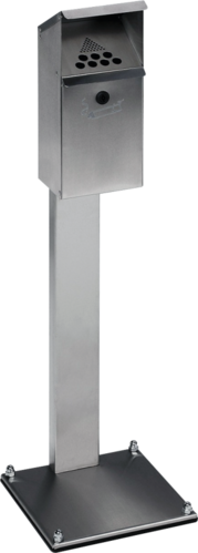 Standascher WH41 mit Schutzdach, Edelstahl, 310x1100x310 mm