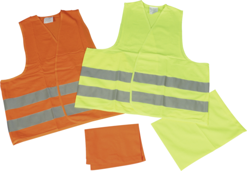 Warnweste XL orange Reflexstreifen DIN EN ISO 20471 inkl. Aufbewahrungstasche