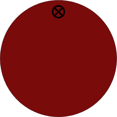 Schlüsselanhänger Ø 40 mm Aluminium rot matt blanko