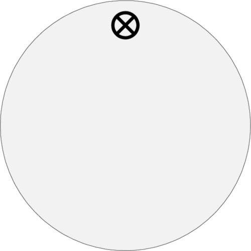 Schlüsselanhänger Ø 40 mm Edelstahl beidseitig geschliffen blanko