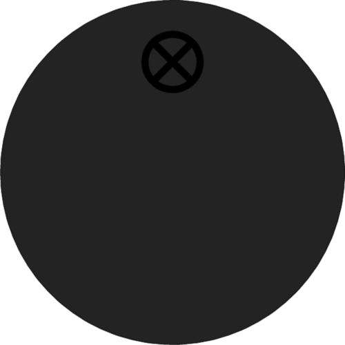 Schlüsselanhänger Ø 25 mm Kunststoff schwarz blanko