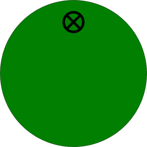 Schlüsselanhänger Ø 30 mm Kunststoff grün blanko
