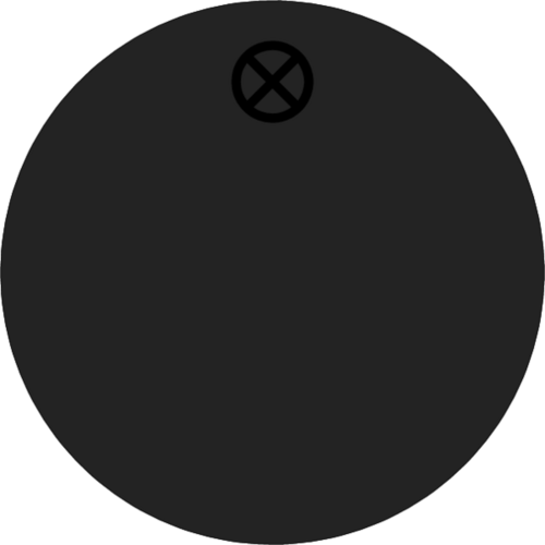 Schlüsselanhänger Ø 30 mm Kunststoff schwarz blanko