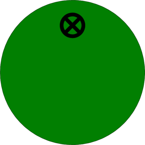 Werkzeugmarke Ø 20 mm Kunststoff grün blanko