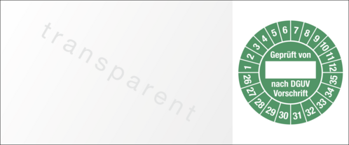 Kabelprüfplakette Geprüft von nach DGUV...,2026-2035, Folie, 60x25 mm,10 St./Bo.