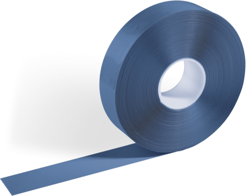 Bodenmarkierungsband DURALINE® 50/05, Rutschhemmung R9, blau, 50 mm x 30 m