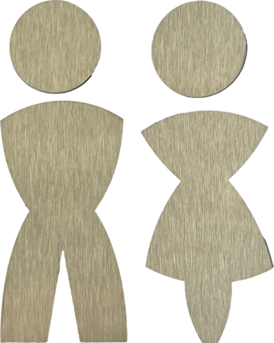 Piktogramm WC Herren + Damen Serie LIDO