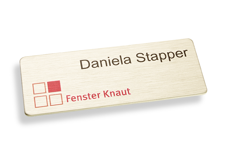Beispielbild 65x25 mm Aluminium Edelstahloptik gebürstet
