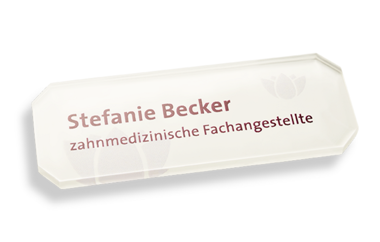 Beispielbild 70x25 mm achteckig
