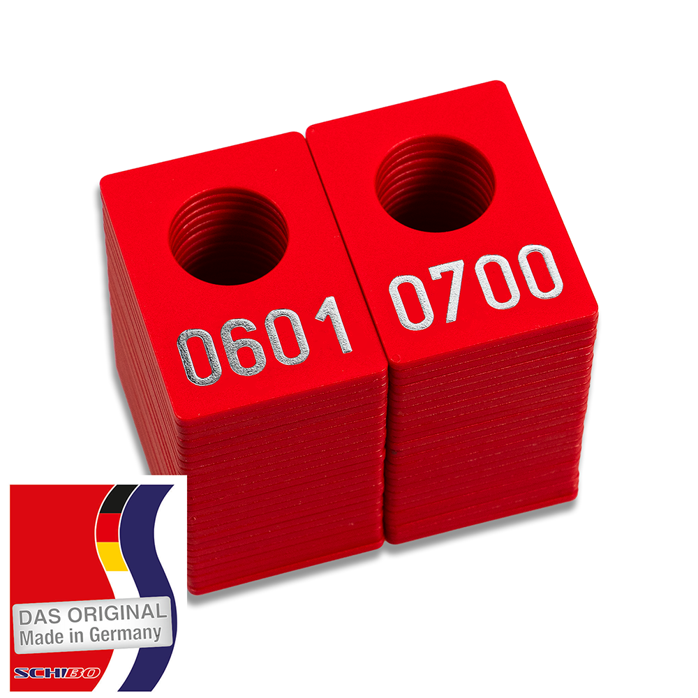 Geprägte Garderobenmarken -je 250 Stück- Aktion Stückpreis 0,31 €