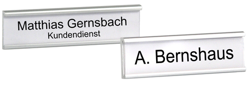 Namensschild Aluprofil 20